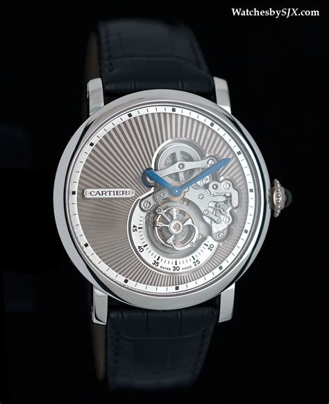 Up close with the Rotonde de Cartier Reversed Tourbillon